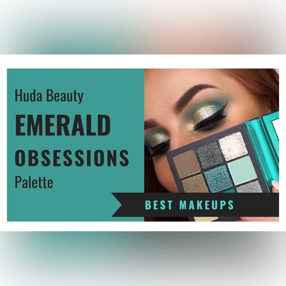 HUDA BEAUTY Emerald Obsession Eyeshadow Palette NEW
